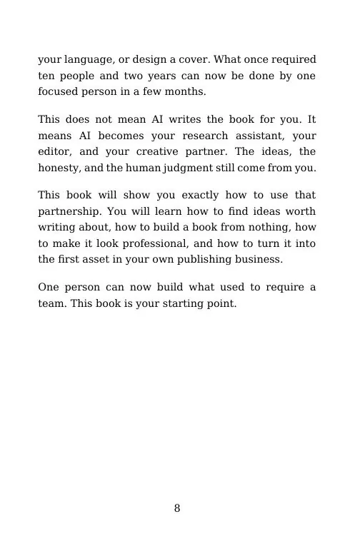 Page 3 of the free sample of AI Books