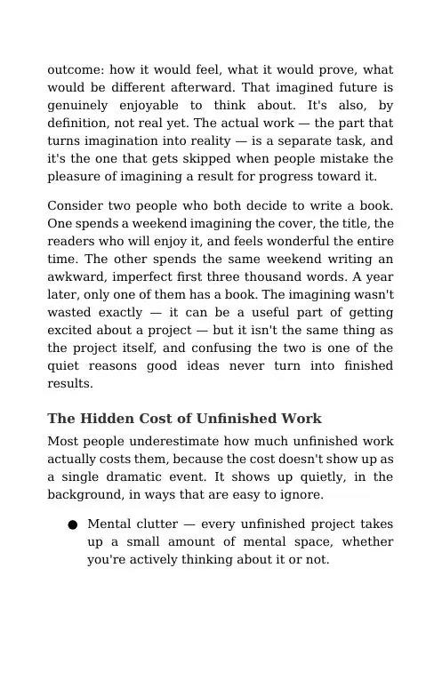 Page 3 of the free sample of Finish What You Start