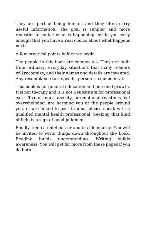 Page 3 of the free sample of Breaking the Reaction Loop