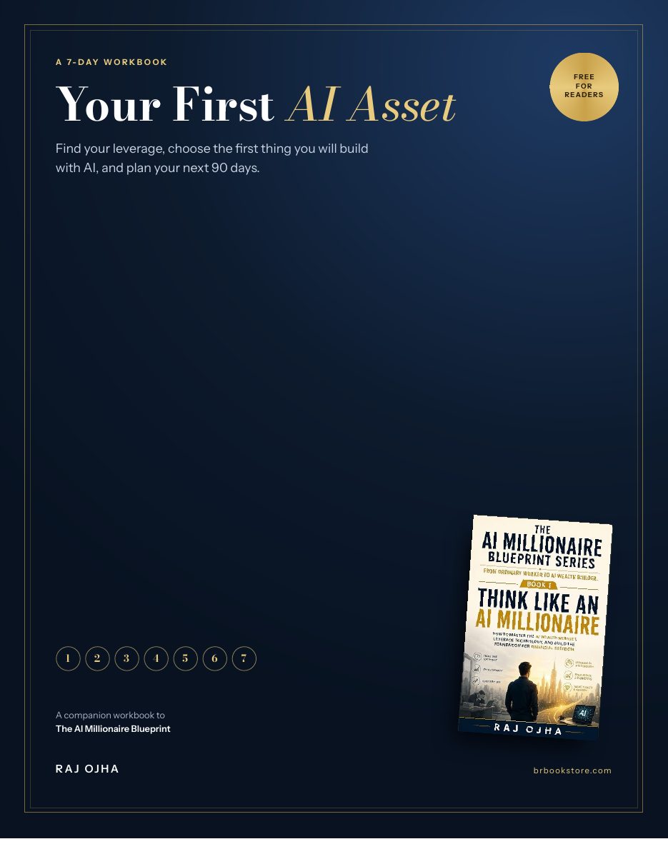 Cover of the free workbook Your First AI Asset