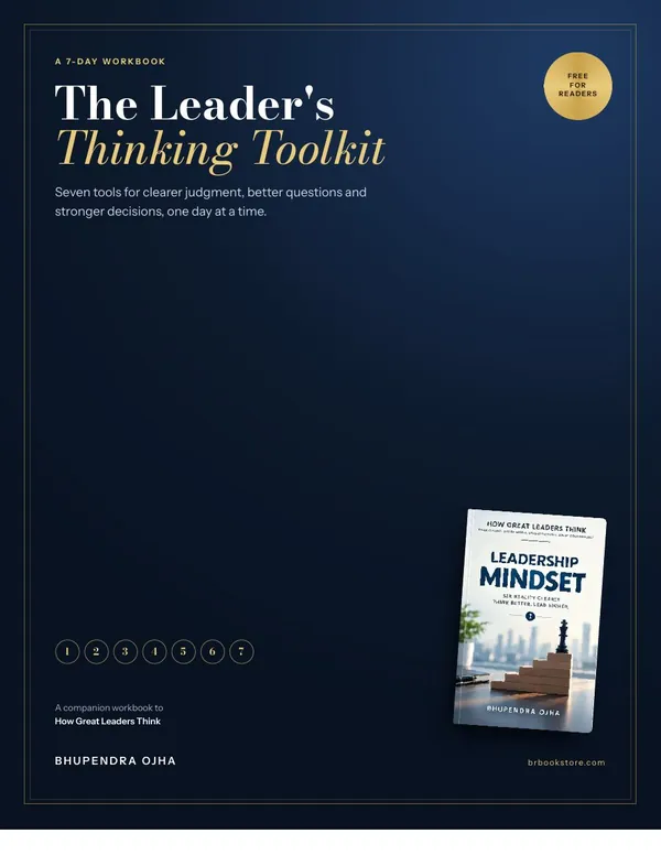 Cover of the free workbook The Leader's Thinking Toolkit